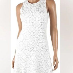 Lilly Pulitzer Kent Dress Resort White Trellis Lace, Size Medium